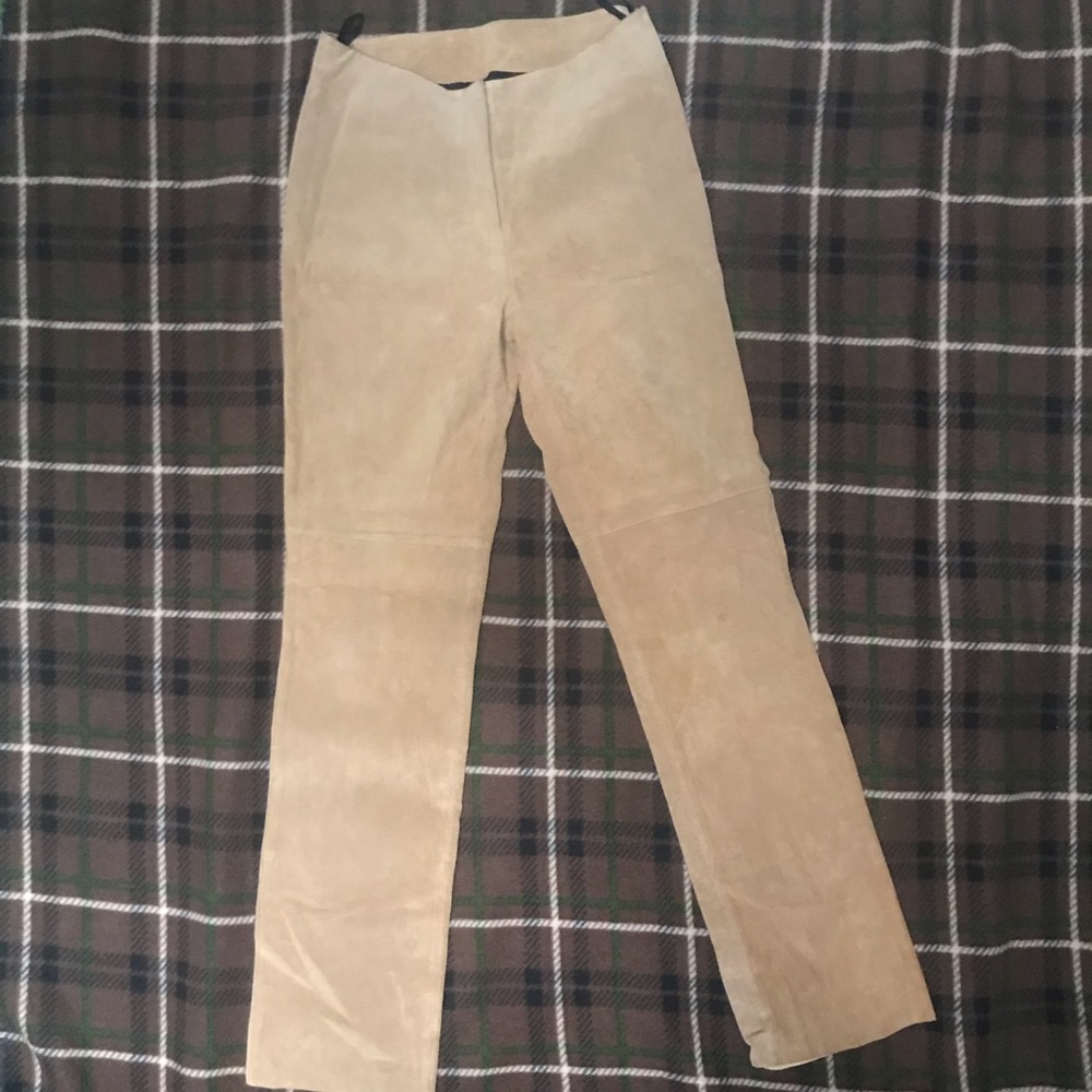 Bebe Tan Suede Pants Size 6